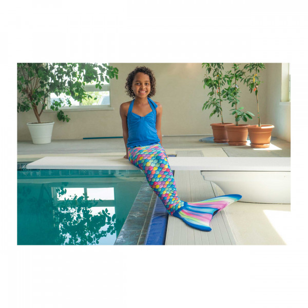 Fin Fun Meerjungfrauenflosse "Mermaidens" Rainbow für Kinder