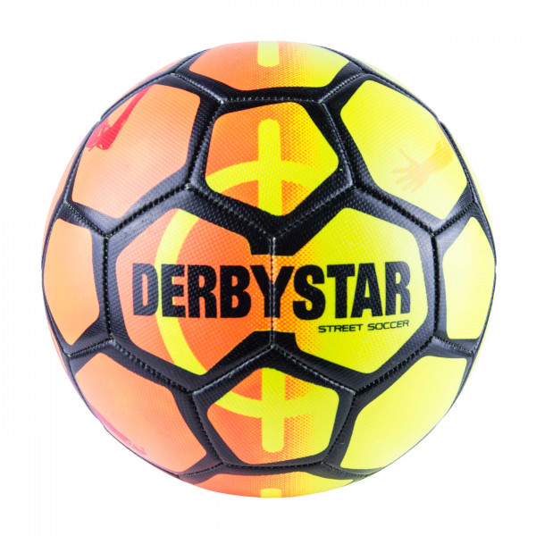 Derbystar STREET SOCCER Fußball Größe 5, orange-gelb-schwarz