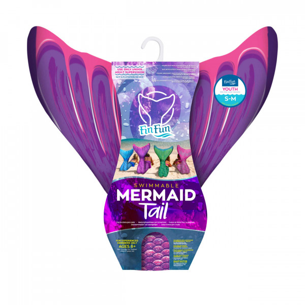 Fin Fun Meerjungfrauenflosse "Mermaidens" Lila für Kinder
