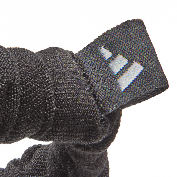 Hair Scrunchies (Thin) - Black & Lucid Pink