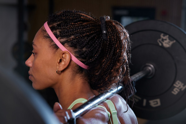 Hair Scrunchies (Thin) - Black & Lucid Pink