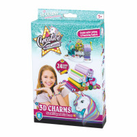 Creative Studio: 3D Charms - Nachfüllpack Einhorn, 24teilig