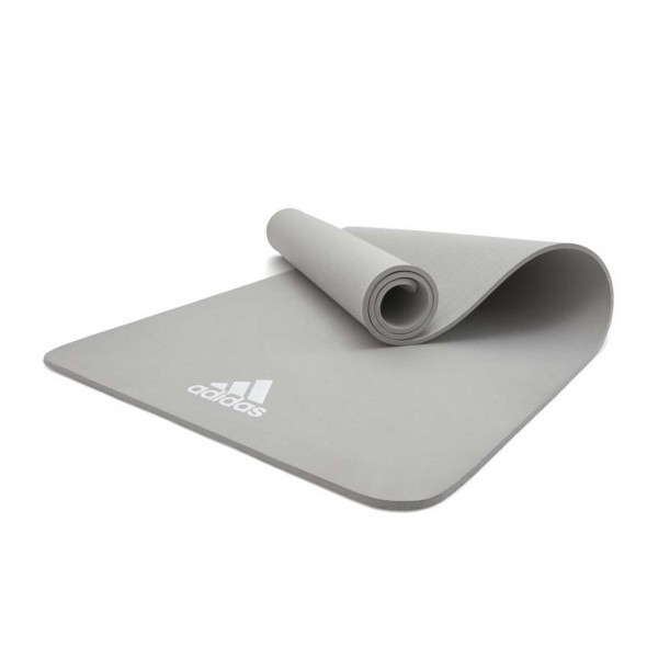 Adidas Fitness- und Yogamatte, 8 mm, Grau