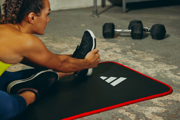 Adidas Trainingsmatte, 10 mm, Rot