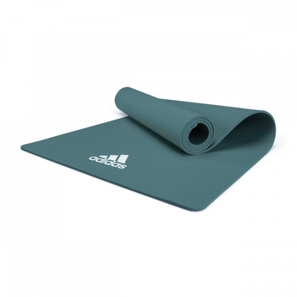 Adidas Fitness- und Yogamatte, 8 mm, Grün