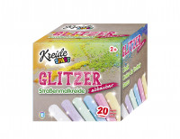 Kreidespass Glitzer Straßenmalkreide, 20 Stück