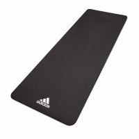 Adidas Fitness- und Yogamatte, 8 mm, Schwarz