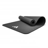 Adidas Fitness- und Yogamatte, 8 mm, Schwarz