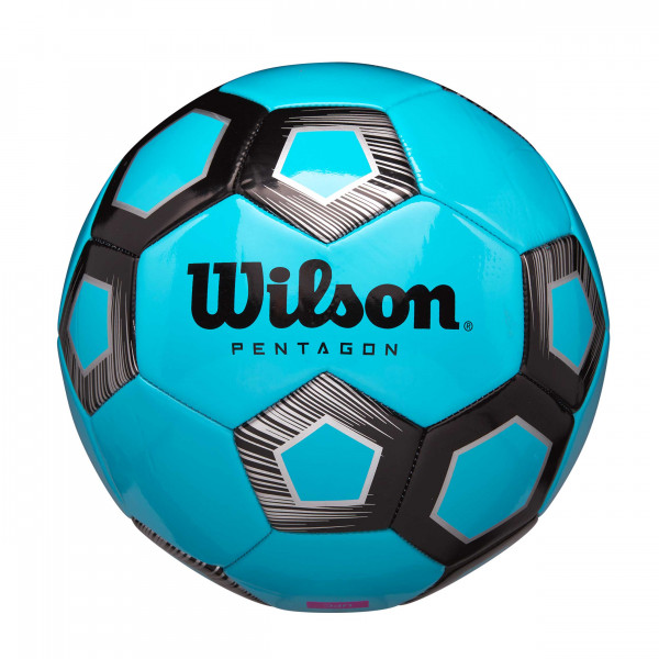 Wilson Fußball Pentagon, Gr. 5, royal/schwarz