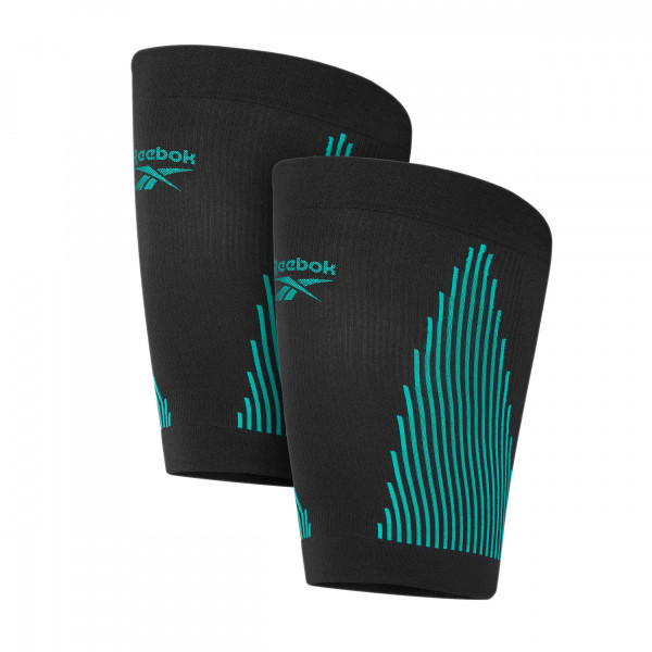 Reebok Knitted Compression Thigh Sleeve, Schwarz