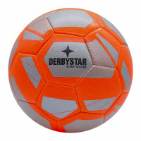 Derbystar STREET SOCCER Heimspiel Fußball Größe 5, SILBER/ORANGE