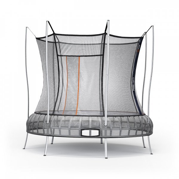 Ein aufgebautes Vuly Thunder Trampolin in der Größe M.