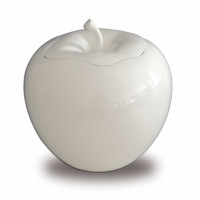 Apfel-Vase 60cm weiß