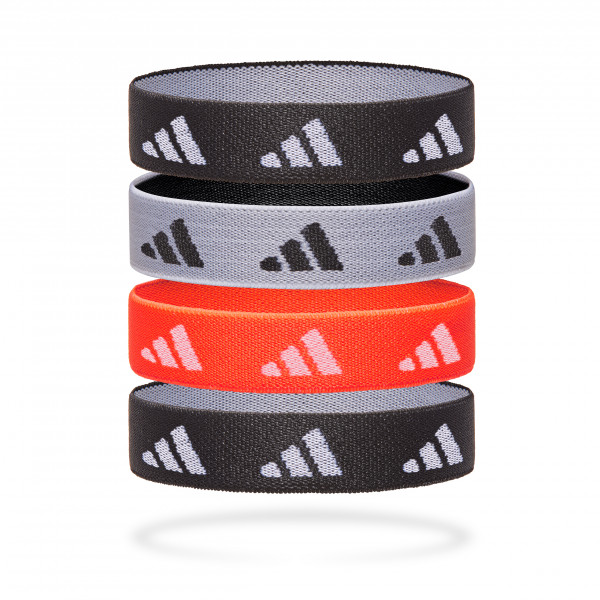 Hair Ties - Black, White, Solar Red