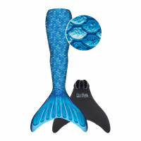Fin Fun Meerjungfrauenflosse "Mermaidens" Blau für Kinder